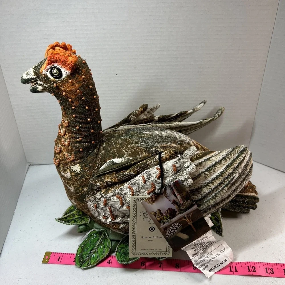 John Derian Target 2025 Fall Shaped Beaded Grouse Bird 16